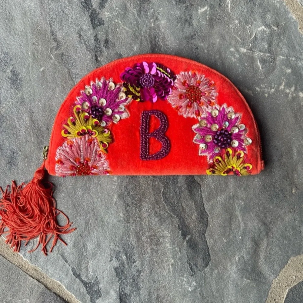 Monogram Crescent Pouch-B